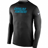 Carolina Panthers Nike Black Stadium Touch Long Sleeves Performance WEM T-Shirt,baseball caps,new era cap wholesale,wholesale hats